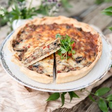 Quiche cu ciuperci